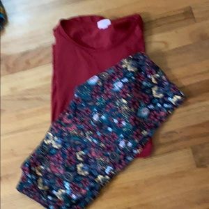 Leggings and Irma top